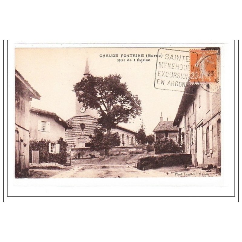 CHAUDE FONTAINE : rue de l'eglise - tres bon état