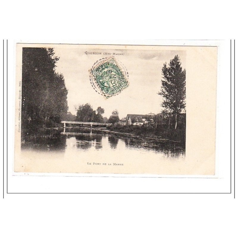 GOURZON : le pont de la marne - tres bon état