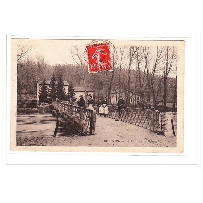 GOURZON : le pont de la marne - tres bon état