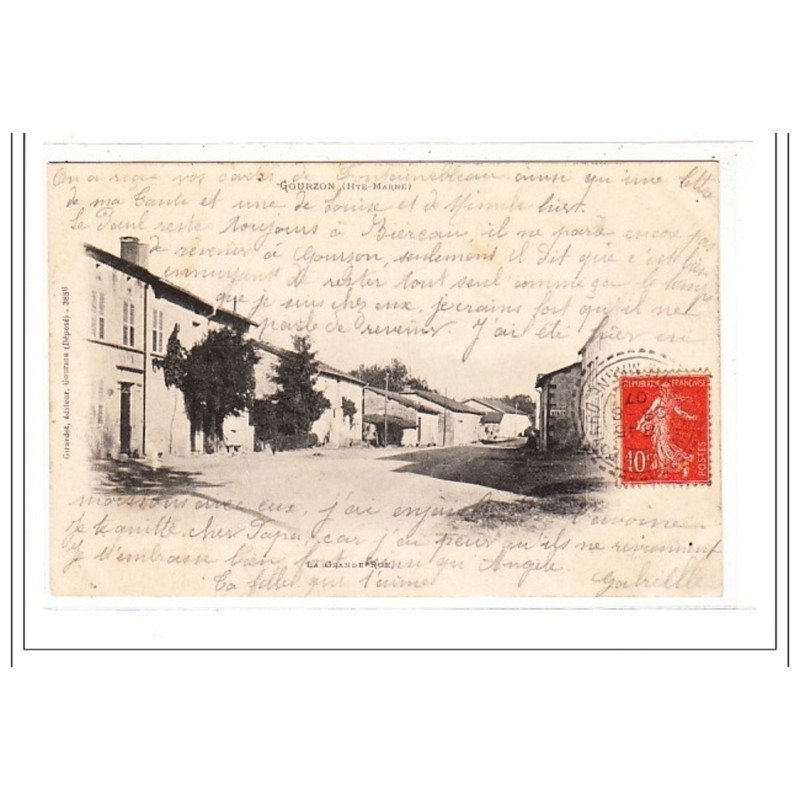 GOURZON : la grande rue - tres bon état