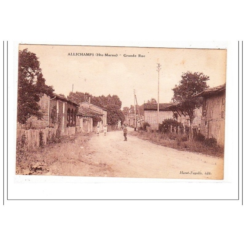 ALLICHAMPS : grande rue - tres bon état