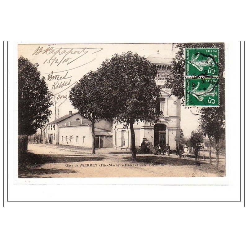 MERREY : hotel et cafe terminus, gare de merrey - tres bon état