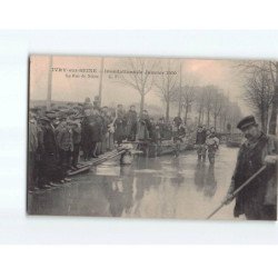 IVRY SUR SEINE : Inondation 1910, La rue de Seine - très bon état