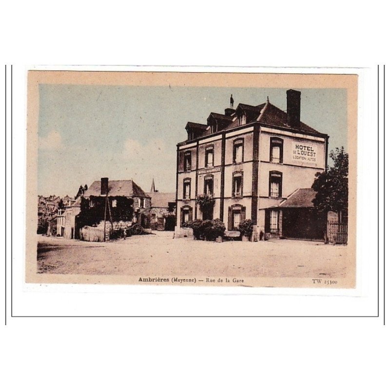 AMBRIERES : rue de la gare - tres bon état