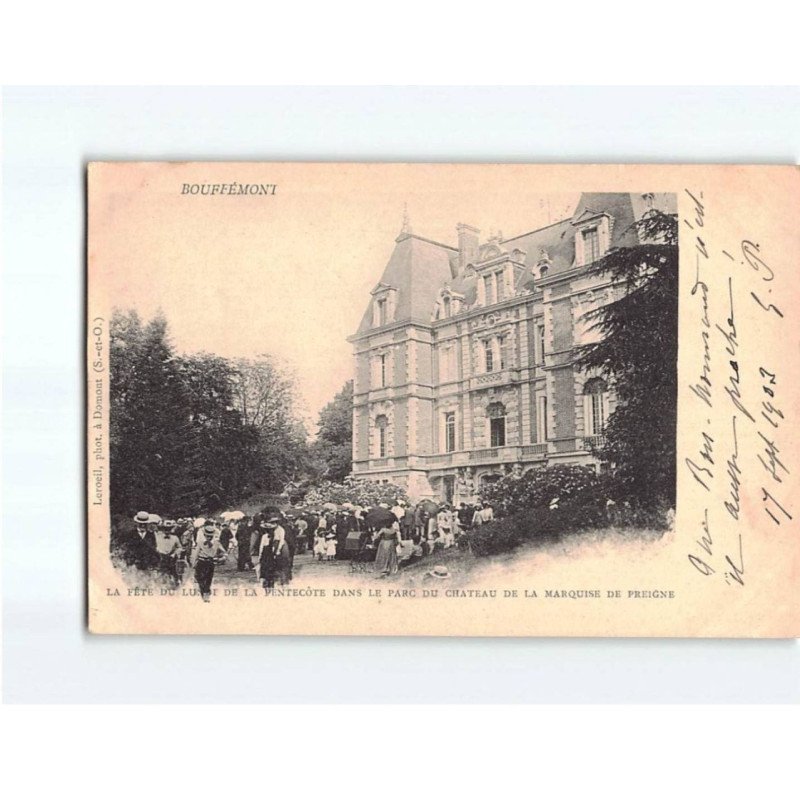 BOUFFEMONT : La fête du Lundi de Pentecôte dans le parc du Château - état