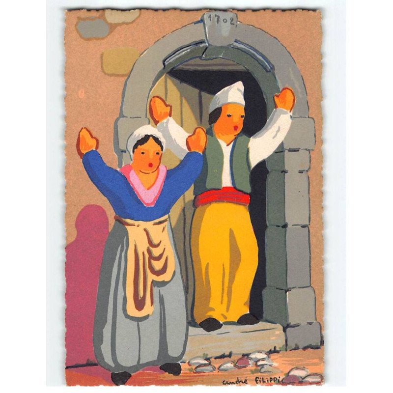 SANTONS DE PROVENCE : Lot de 5CP, Cartes dessinées - très bon état