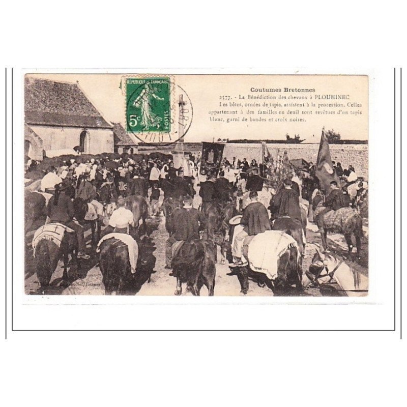 PLOUHINEC : la benediction des chevaux - tres bon état PLOUHINEC : la benediction des chevaux - tres bon état