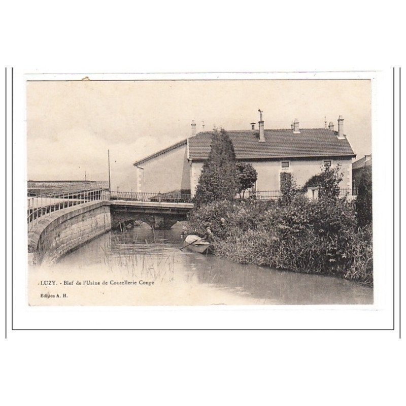 LUZY : bief de l'usine de coutellerie conge - tres bon état