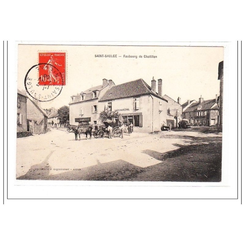 SAINT-SAULGE : faubourg de chatillon - tres bon état