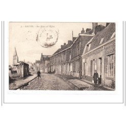 SANTES : rue neuve et l'eglise - tres bon état