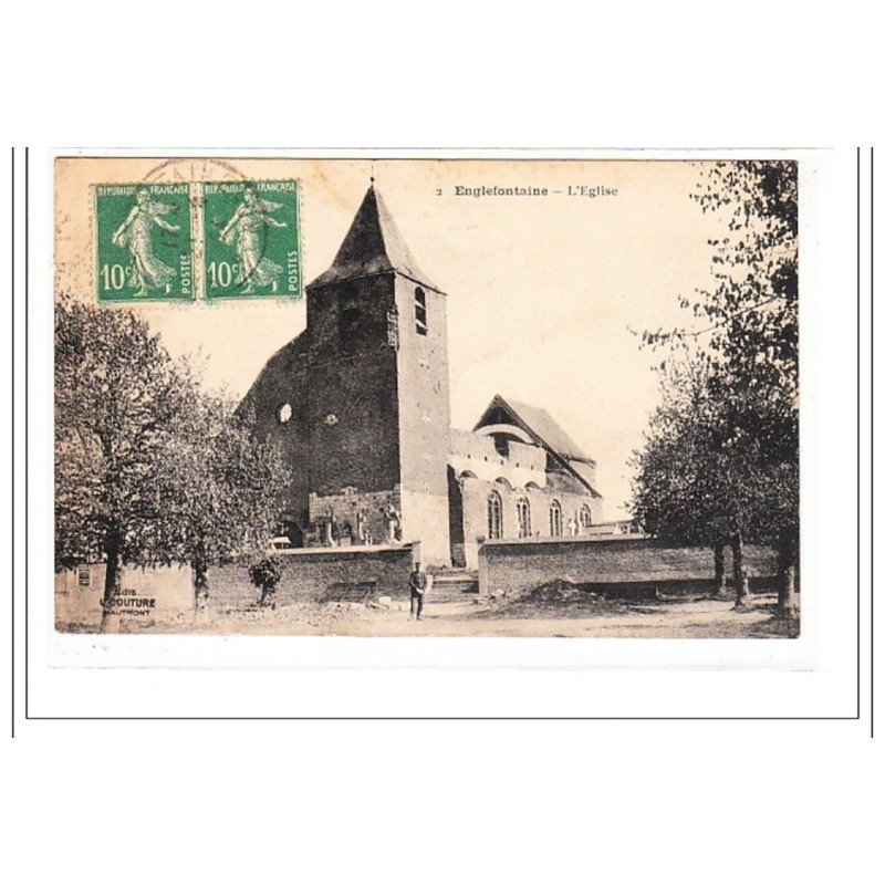 SANTES : rue neuve et l'eglise - tres bon état