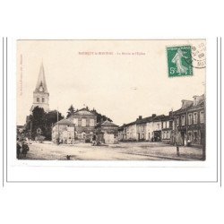 MANRUPT-le-MONTOIS : la mairie et l'eglise - tres bon état