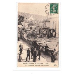 CHAMPAGNE : revolution en champagne avril 1911 - tres bon état