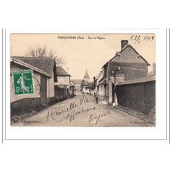 PEUQUIERES : rue de l'eglise - tres bon état