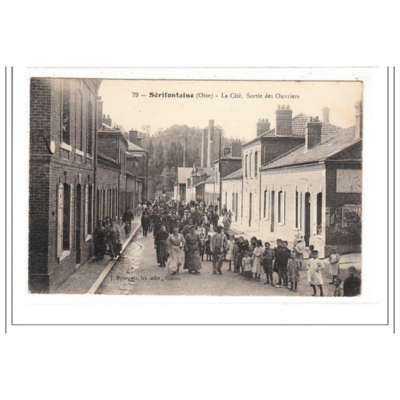 SERIFONTAINE : la cité, sortie des ouvriers - tres bon état