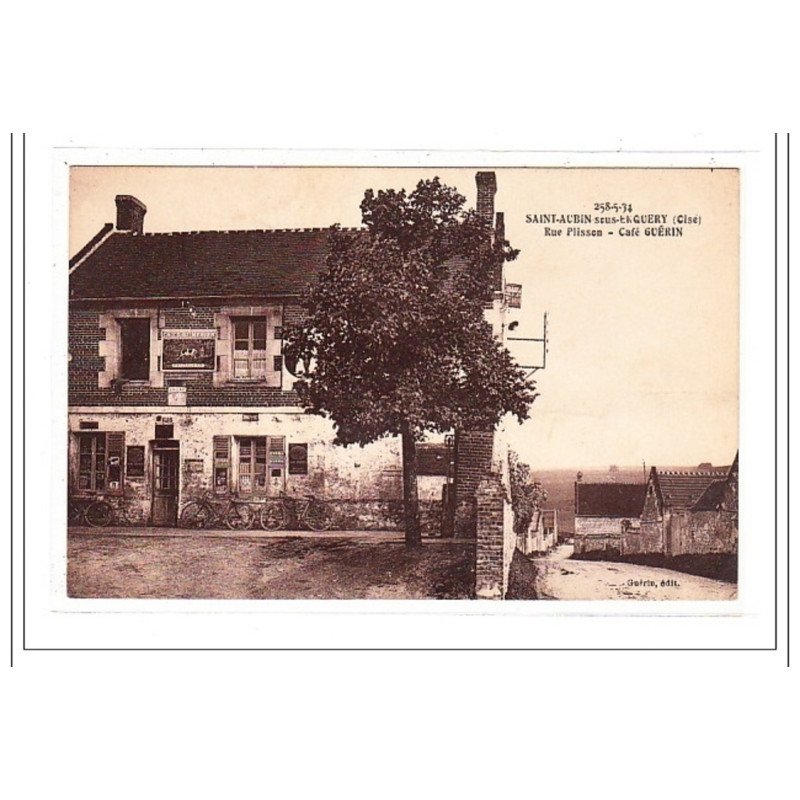 SAINT-AUBIN : rue plisson - cafe guérin - tres bon état