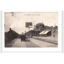 ARGENTAN : la gare - les quais - tres bon etat