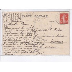 MORBIHAN: souvenir de josselin-aviation, aviateur busson attendant les préparatifs du départ - très bon état