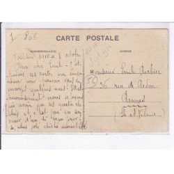 MORBIHAN: souvenir de josselin-aviation, atterrissage, aviateur busson descendant de son voyage aérien - très bon état