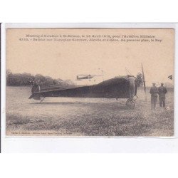 SAINT-BRIEUC: meeting d'aviation 28 avril 1912, pour l'aviation militaire, Bathiat sur monoplan sommer - état