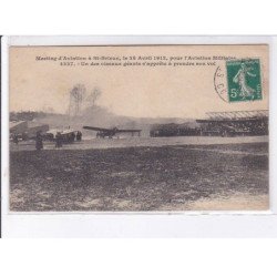 SAINT-BRIEUC: meeting d'aviation 28 avril 1912, pour l'aviation militaire, un des oiseaux géants envol - très bon état