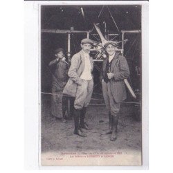 SANCOINS: aviation, fêtes des 17 et 18 septembre 1911, les aviateurs Lussetti et Lanier - très bon état