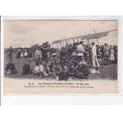 PUISEAUX-CHATILLON: aviation 1912, Gouguenheim se prépare à s'envoler - très bon état