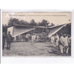 environs d'ORLEANS: aviation, l'aéroplane E. Roche et F. Laborde au camp de cercottes - état