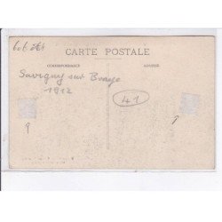 SAVIGNY-sur-BRAYE: aviation 1912, souvenir du meeting de l'aviateur Guillaux, l'atterrissage - état