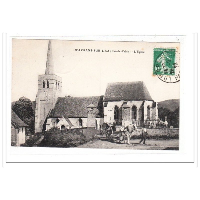 WAVRANS-sur-L'AA : l'eglise - tres bon etat