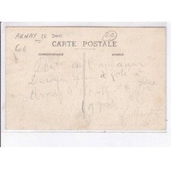 ARNAY-le-DUC: aviateur Deroye sur biplan champel - très bon état