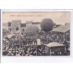 BEAUNE: aviation, ballon rond, fête du quartier madeleine la place - état