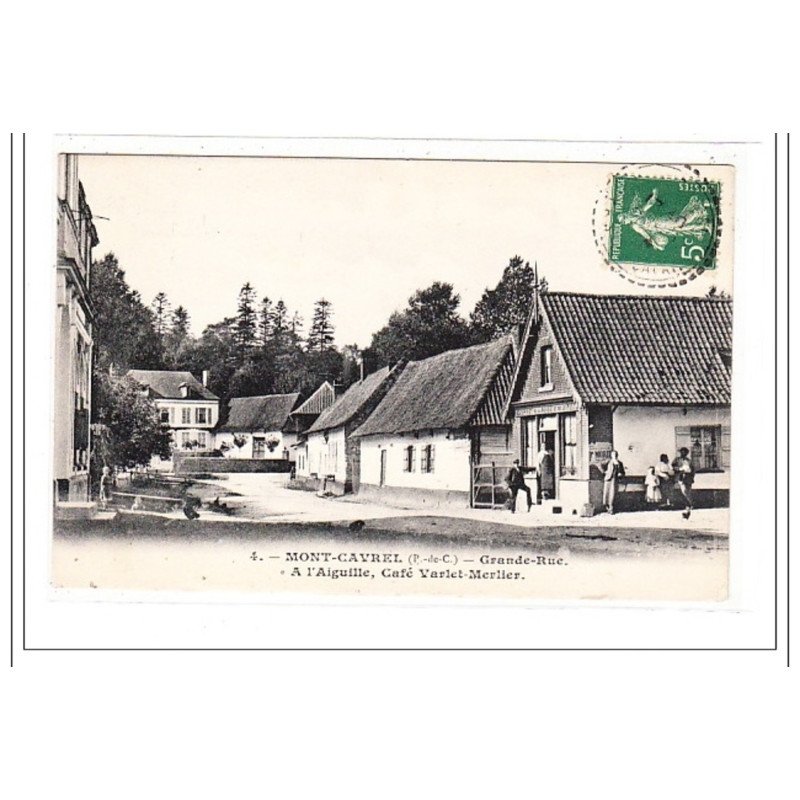 MONT-CARVEL : grande-rue, a l'aiguille, cafe varlet-merlier - tres bon etat