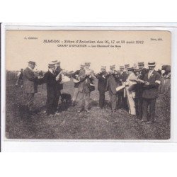 MACON: aviation fêtes 1912 les chanteurs des rues - très bon état