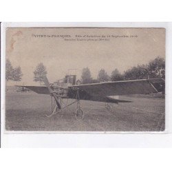 VITRY-le-FRANCOIS: fête d'aviation 1910, monoplan koecklin pilote par Mme Niel - état