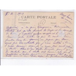 NANTES: aviation 1913, départ de Mme Richer sur biplan Caudron - état