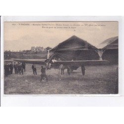 SAINT-NAZAIRE: monoplan Gabriel Poulain piloté par lui-même mise au point du moteur, aviation - très bon état