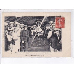 FROSSAY: souvenir de la fête d'aviation 1912, l'aviateur maneyrol après son vol - très bon état