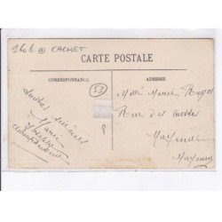 MAYENNE: aviation 1912, Luzetti sur son monoplan, départ du terrain de manoeuvre, cachet - très bon état