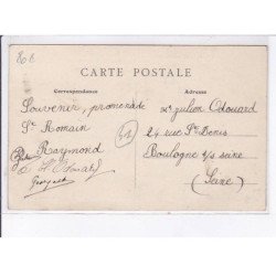 SAINT-ROMAIN: le sapeur aviateur A. Blaignant, le départ pour tours, aviateur - très bon état