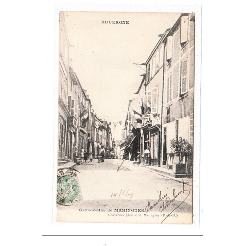 AUVERGNE : grande rue de maringues - tres bon etat
