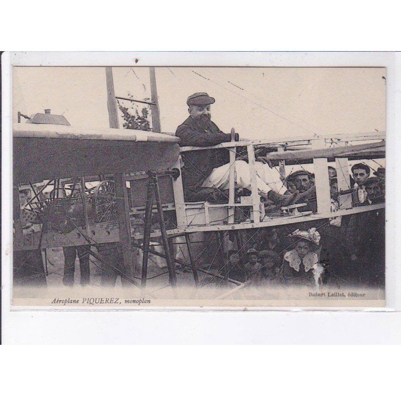 CHARTRES: aviation, aéroplane Piquerez, monoplan - état