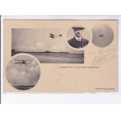 LE CROTOY: aviation, aviateur Dutil et son biplan caudron frères, autographe - très bon état