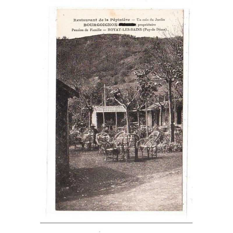 BOURGOIGNON : restaurant de la pépiniere - tres bon etat