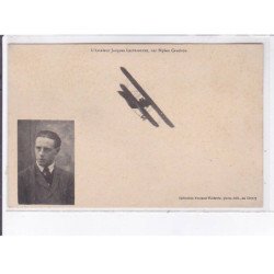 LE CROTOY: aviation, aviateur Jacques Lestringuez sur biplan caudron - très bon état