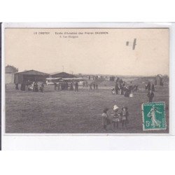 LE CROTOY: aviation, école aviation des frères caudron, les hangars - très bon état