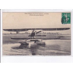 LE CROTOY: école aviation frères caudron, hydro-aéroplane caudron - très bon état