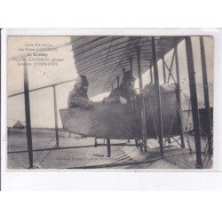 LE CROTOY: école aviation frères caudron, Gaston pilotan Georges D'Esparbès - très bon état