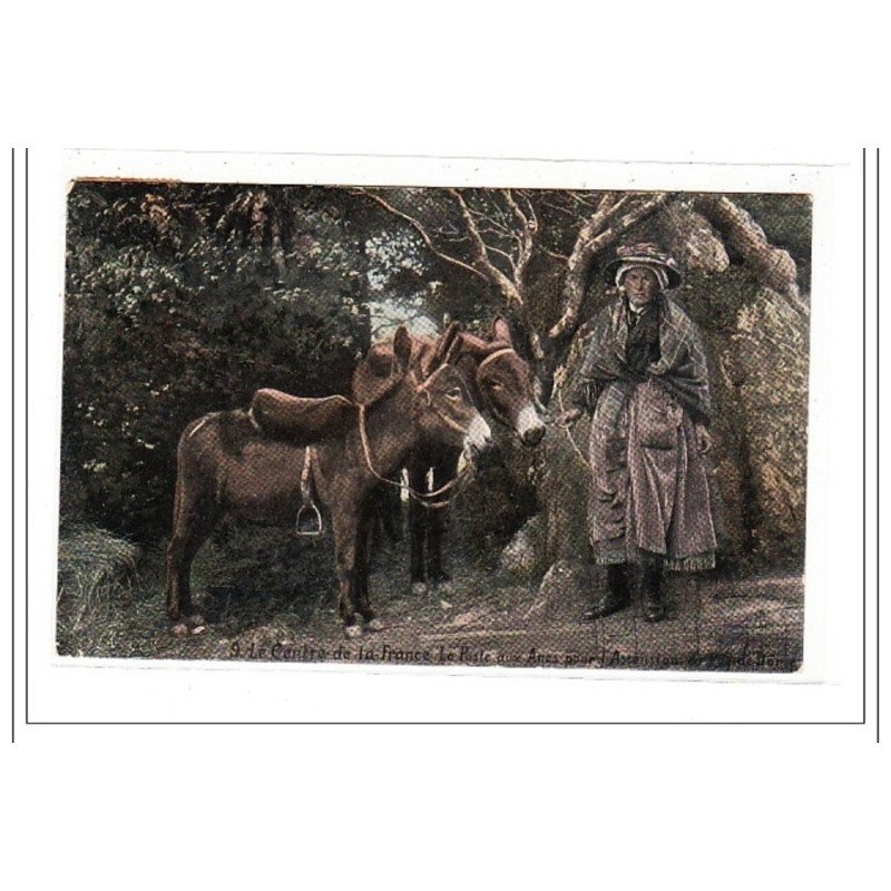 PUY-de-DOME : centre de la france, la poste aux anes pour l'ascension de puy-de-dome - tres bon etat