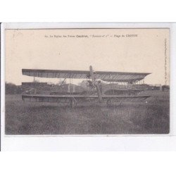 LE CROTOY: le biplan des frères caudron "romiotte n°2" aviation - très bon état
